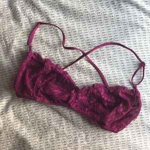 Free People Essential Lace Racerback size Small